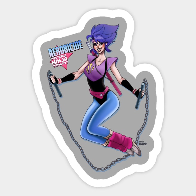 Sheri Ken, Aerobicide Sticker by HaloSenpai